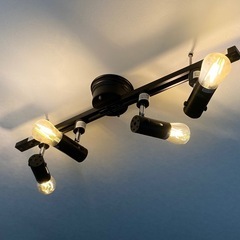 【おしゃれ】【工事・工具不要】ダクトレール照明(※電球は付属していません)の画像