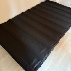 セミダブルベッドフレーム、マットレスセット　ブラック　ベッドフレームセット　幅115の画像