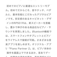 Roland デジタルピアノ　RP501R.CRの画像