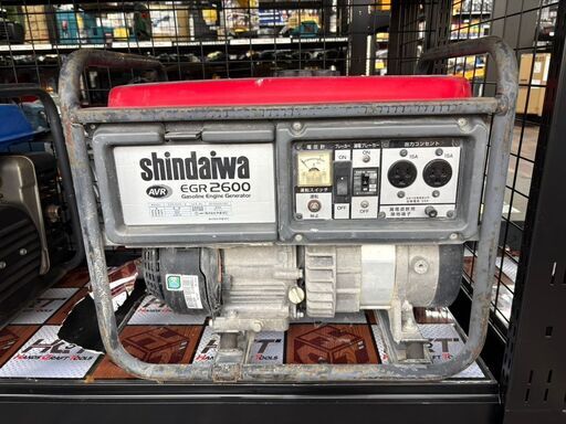 【中古】新ダイワ shindaiwa EGR2600 発電機 60Hz 43㎏ レギュラーガソリン【ハンズクラフト佐賀】