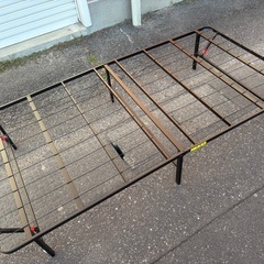 シングルサイズ 折りたたみベッドフレーム 折りたたみマットレスの画像