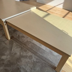 伸長式ローテーブル ダイニングテーブル の画像