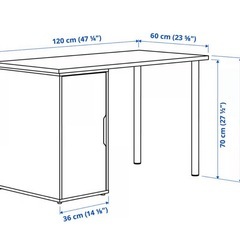 IKEA システムデスクとスティルスペル　ゲーミングチェアのセットの画像