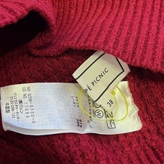 【ロペピクニック】Vネックニット ボルドー M相当の画像