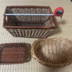 籐籠 11個 かご 籠の画像