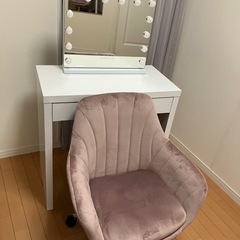 ¥0 ドレッサー（チェア・鏡付）の画像