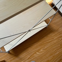 無印ユニットシェルフ奥行25センチライトグレーの画像