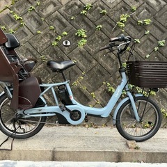 電動自転車　GyuttO 子ども二人乗り バッテリー16Ahの画像