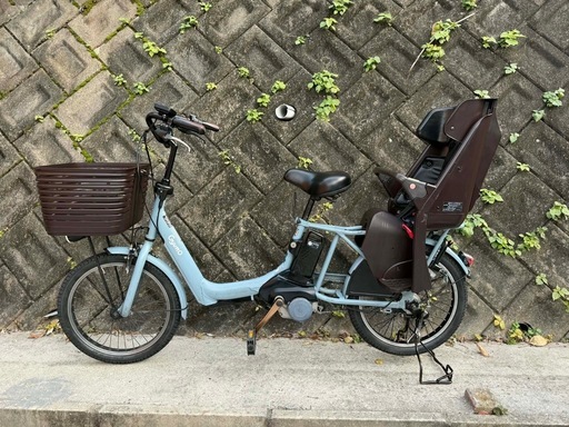 電動自転車GyuttO 子ども二人乗り バッテリー16Ah (さくら🌸) 富田林の