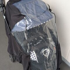 COMBI スゴカルα 4キャス compact エッグショック HS チェッカードネイビーの画像