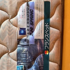 フランスベッドマットレス+収納付ベッドフレームの画像