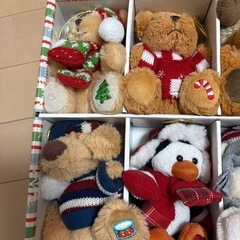 コストコ　クリスマスぬいぐるみオーナメントの画像