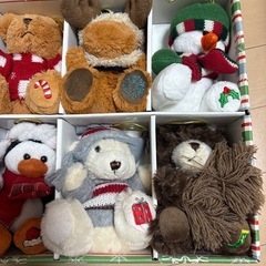 コストコ　クリスマスぬいぐるみオーナメントの画像