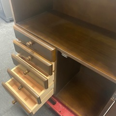 【中古】電話台　多用途タナ　引き出したっぷり【E1124IK】の画像