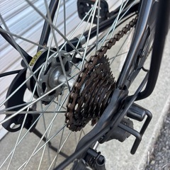 【整備士による点検済み】　☆前新品・後良品中古タイヤ☆   　外装6段LEDオートライト軽快車　防犯登録料込価格︎‼︎の画像