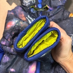 90cm JUNK STORE 宇宙柄アウター ダウンコートの画像