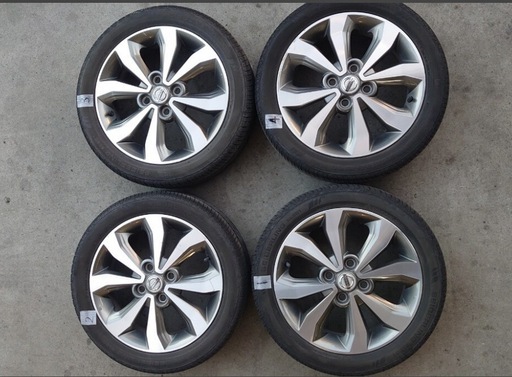 デイズルークスターボ純正ホイール4本15インチVRX2付き165-55-15 ヨコハマタイヤ 新品 165/55R15 日産 デイズ ルークス 純正 ホイール