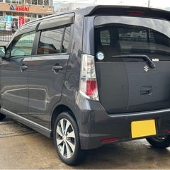 美車　ターボ　フルセグTV パドルシフト タイヤバリ山 ワゴンRスティングレーの画像