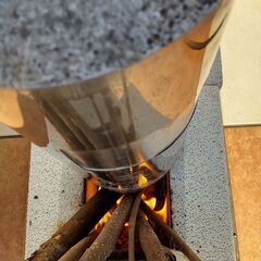 組立式ロケットストーブ　屋外用の画像