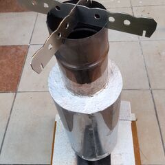 組立式ロケットストーブ　屋外用の画像