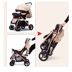 新品❤️ ベビーカー A/B 型軽量 コンパクト新生児 折りたたみ　リクライニングの画像