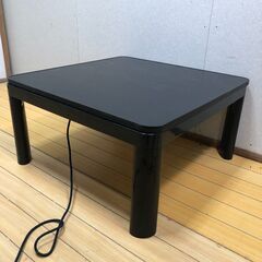 こたつ テーブル リバーシブル天板 ブラック 木目 正方形 シンプル 暖房器具 冬物 家具 インテリア　【糸島市内 送料無料】251124-5の画像