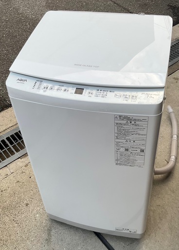 【RKGSE-384】特価！アクア/7kg/全自動洗濯機/AQW-S7E2/中古/2023年製/店頭引取推奨商品/弊社近隣配達も可