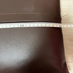 お問い合わせ中 ミニクッション 合皮 ブラウン色の画像