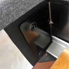 IKEA クイーンサイズ　ファブリック×すのこベッドフレーム　TUFJORD  チャコールグレーの画像