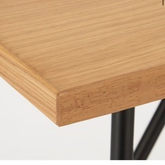 無印良品　折りたたみローテーブル・幅 90cm・オーク材幅90x 奥行45x高さ35cm サイズ：幅90cmの画像