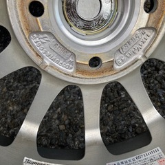 ブリヂストンホイールとブリザック155/65-14の画像