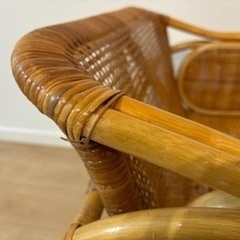 ラタン　ベビーバスケットの画像