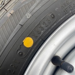 [最終値下げ]155/80R14 2023年スタッドレス DUNLOP WINTER MAXX SV01 4本セット  トヨタ純正A6VB 4穴PCD100ET+39 14×5J ハブ54mmプロボックスの画像