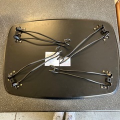 K2511-394　NITORI ローテーブル キャル2 7050BK ブラック 折りたたみ 猫脚 アンティーク風 キズ汚れ有りの画像