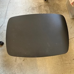 K2511-394　NITORI ローテーブル キャル2 7050BK ブラック 折りたたみ 猫脚 アンティーク風 キズ汚れ有りの画像