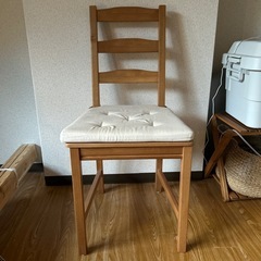 IKEA ダイニングチェア2脚 オーク材　　の画像