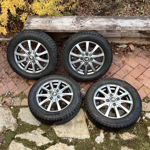 軽自動車用ブリザック155/65R13 スタットレス4本アルミ付き❗️ (トシ