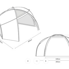 シェルタードームテントの画像