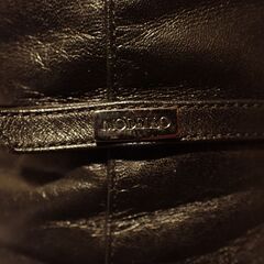 レディース　黒ハーフブーツ　長さ38㎝　サイズ25㎝の画像