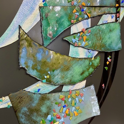 七宝焼 壁画 ① 七宝焼 壁画①