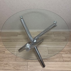 ダイニングテーブル 円形 ガラスの画像