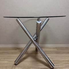 ダイニングテーブル 円形 ガラスの画像