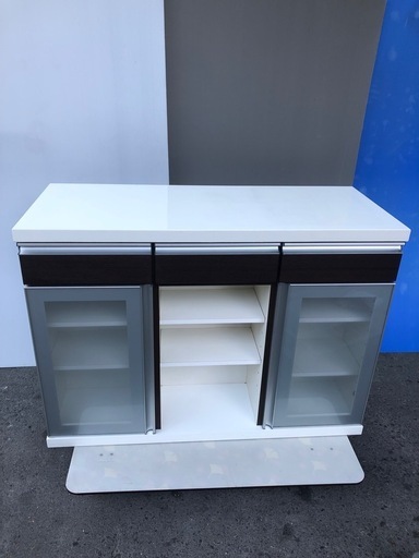 ニトリ バーカウンター 120DBR モデナ 横幅120cm×奥行52cm×高さ87cm 足