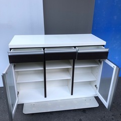 ニトリ バーカウンター 120DBR モデナ 横幅120cm×奥行52cm×高さ87cm 足