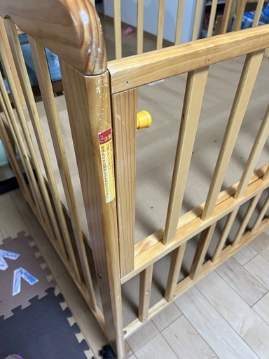 木製ベビーベッド (ミト) 志木のベビー用品《ベビーベッド、家具》の