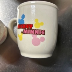 ミッキー&ミニー　マグカップと湯呑の画像