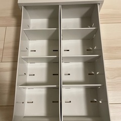 無印　ポリプロピレン　小物収納ケース　中　引出２個の画像