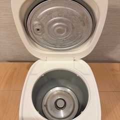 無印良品　炊飯器 3合 白 の画像
