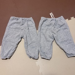 H&M    スウェットズボン　80 2着セットの画像