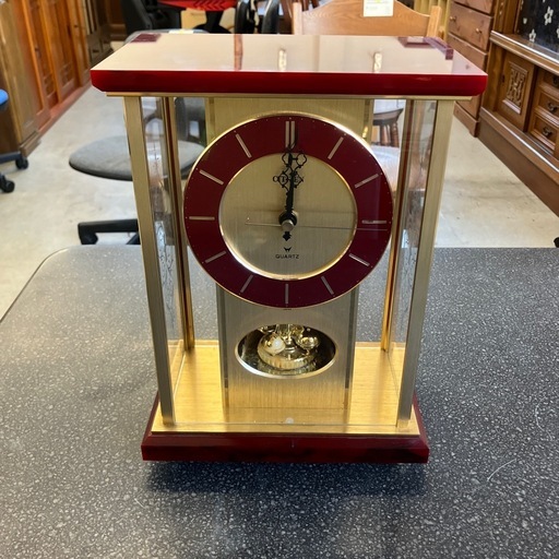 K2511-395 昭和レトロ CITIZEN 置き時計 時刻動作のみ確認済み キズ